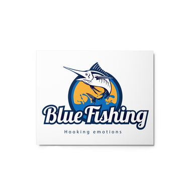 Blue Fishing Metal Prints