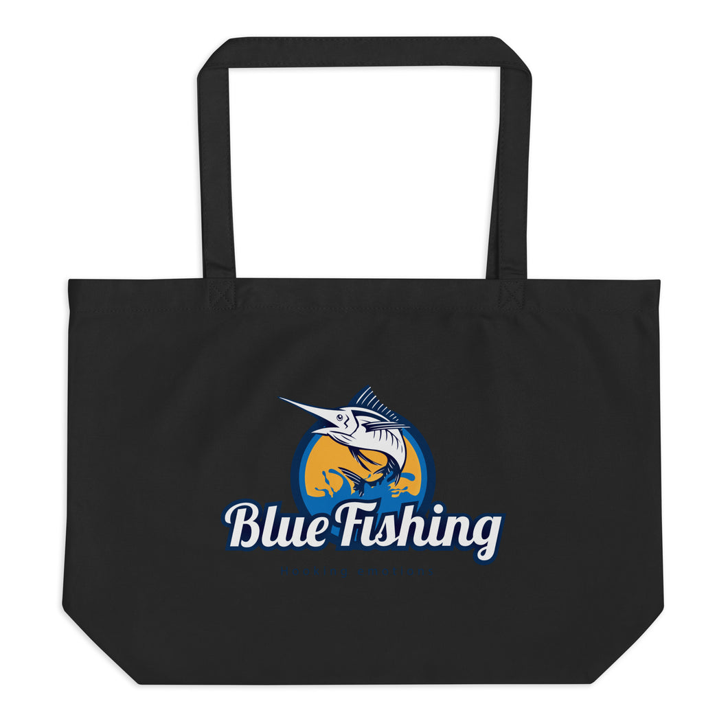 Blue Fishing Bag Large Organic Tote