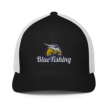 Load image into Gallery viewer, Blue Fishing Hat Cap Mesh Back Trucker