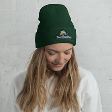 Load image into Gallery viewer, Blue Fishing Hat Cuffed Beanie