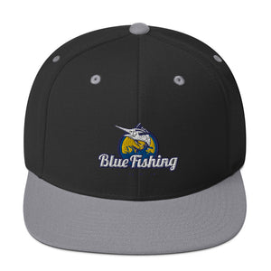 Blue Fishing Hat Cap Snapback
