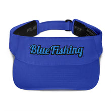 Load image into Gallery viewer, Blue Fishing Visor 3D Blue Logo