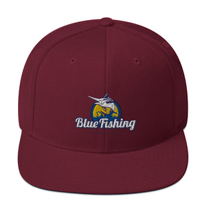 Blue Fishing Hat Cap Snapback