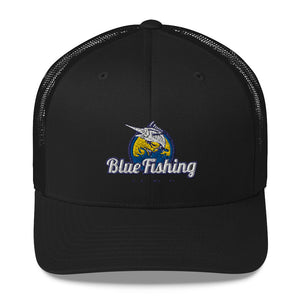 Blue Fishing Hat Trucker Cap