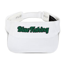 Load image into Gallery viewer, Blue Fishing Visor 3D Green Logo