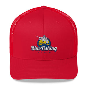 Blue Fishing Hat Trucker Cap