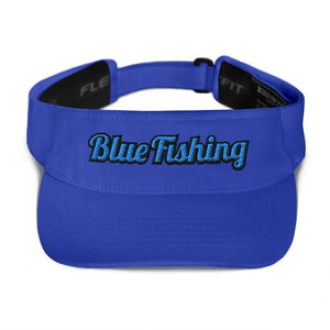 Blue Fishing Visor Blue Logo
