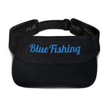 Load image into Gallery viewer, Blue Fishing Visor Blue Logo