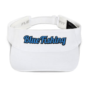 Blue Fishing Visor 3D Blue Logo