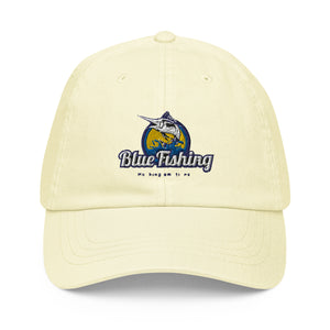 Blue Fishing Hat Cap Pastel Baseball Hat