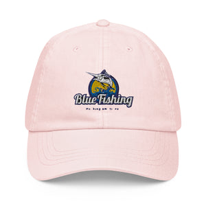 Blue Fishing Hat Cap Pastel Baseball Hat