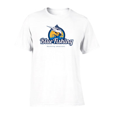 Blue Fishing Performance Unisex Crewneck T-shirt