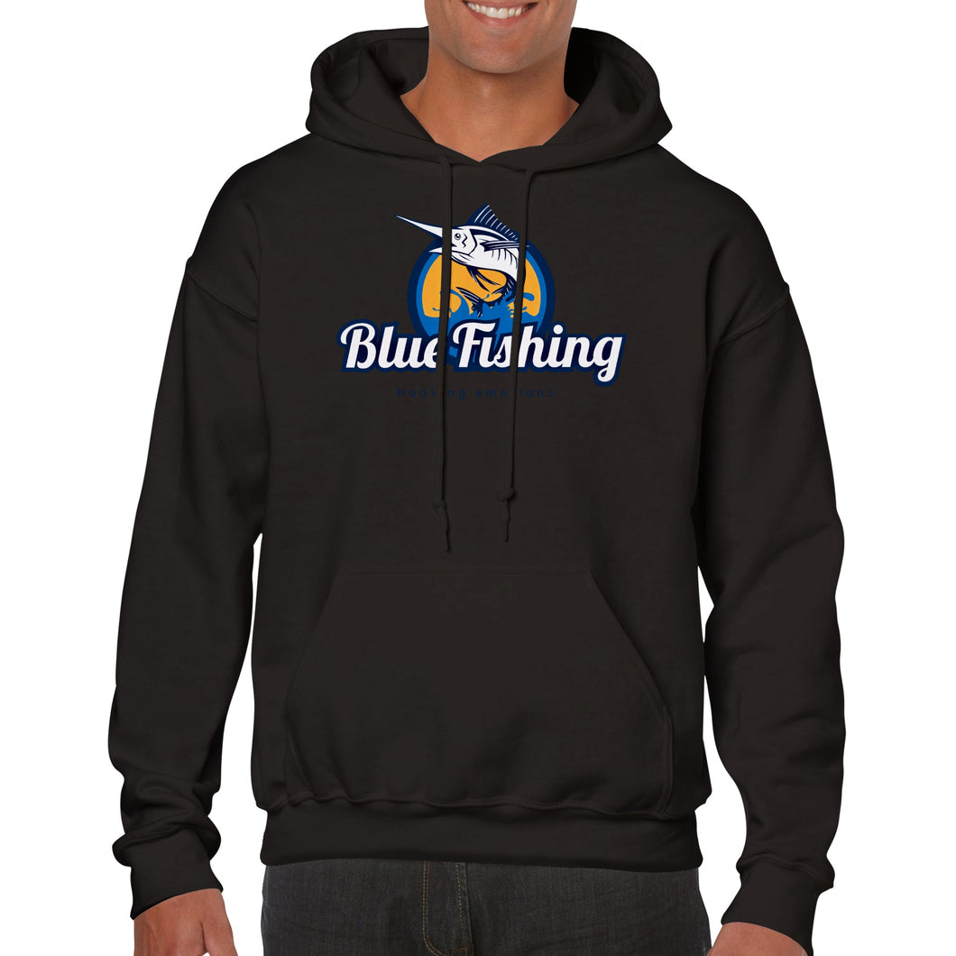 Blue Fishing Sweater Champion Hoodie