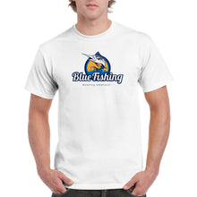 Load image into Gallery viewer, Blue Fishing Heavyweight Unisex Crewneck T-shirt