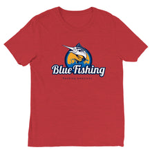 Load image into Gallery viewer, Blue Fishing Triblend Unisex Crewneck T-shirt