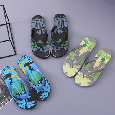 New Arrival Summer Beach Slippers Men Anti-slip Flip Flops High Quality Beach flat Sandals Zapatos Hombre Casual Shoes