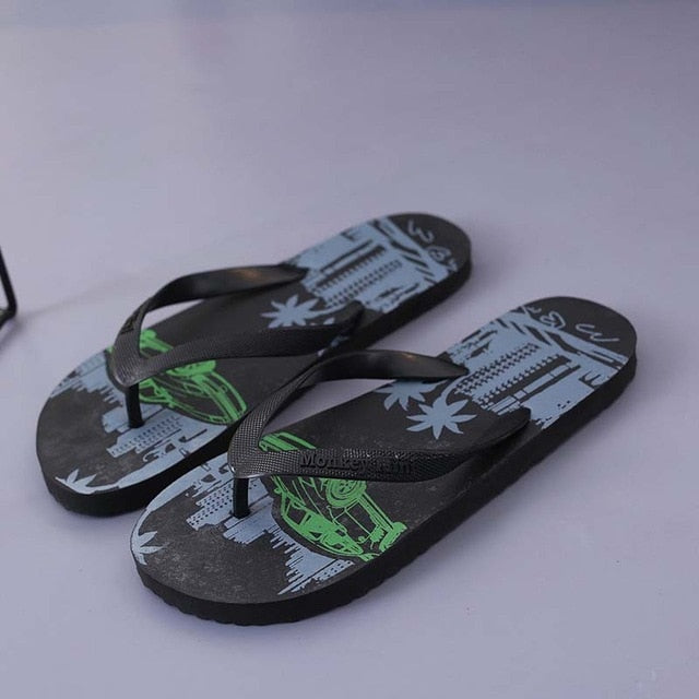 New Arrival Summer Beach Slippers Men Anti-slip Flip Flops High Quality Beach flat Sandals Zapatos Hombre Casual Shoes