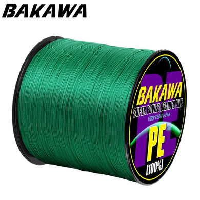 BAKAWA  4 Braided Fishing Line   Length:300m/330yds  Diameter:0.2mm-0.42mm,size:10-85lb Japan PE braided line  Floating Line