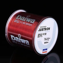 Load image into Gallery viewer, 500m Daiwa Fishing Line Justron Nylon Super Strong Wear-resistant 2LB - 40LB 7 Colors Japan Road pole nylon line for sea poles