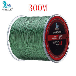 New 300M 500M 1000M 4 Strands 8-80LB Braided Fishing Line PE Multilament Braid Lines wire Smoother Floating Line