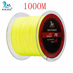 New 300M 500M 1000M 4 Strands 8-80LB Braided Fishing Line PE Multilament Braid Lines wire Smoother Floating Line
