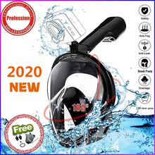 Load image into Gallery viewer, Full Face Snorkeling Scuba Masks Diving Masks Underwater Anti-fog Anti-Leak Safe and waterproof Swimming Pool Equipment