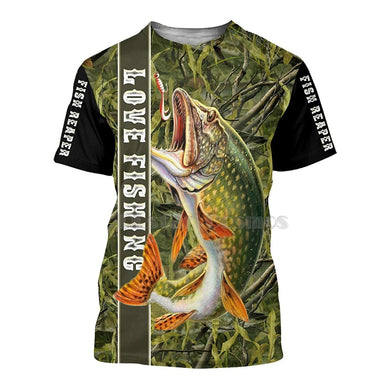 Cute Carp Fishing 3D Printing Men's Harajuku Short Sleeve T-shirt Summer Short Sleeve Fashion Casual T-shirt Size 110 -6xL