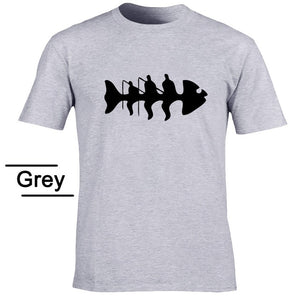 Men T-shirt Summer Casual Short Sleeve O-neck Streetwear Outdoor Tees Harajuku Weekend Funny Fishing Print T Shirts Male