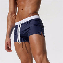 Load image into Gallery viewer, ALSOTO Summer New Quick Dry Mens Swim Shorts Summer Board Surf Swimwear Beach Short Male Running Gym Man Plus Size Trunks