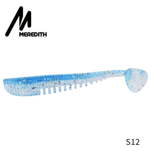 MEREDITH Awaruna Fishing Lures 8cm 9.5cm 13cm Artificial Baits Wobblers Soft Lures Shad Carp Silicone Fishing Soft Baits Tackle