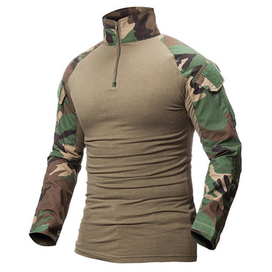 9 Colors Outdoor Fishing Sports T-shirt Men Long Sleeve Hunting Tactical Military Army Shirts Uniform Hiking Breathable Clothing