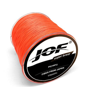 JOF 300M Multicolour PE Braided Wire 4 Strands Multifilament Japanese Fishing Line