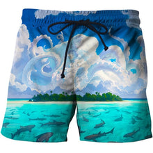 Load image into Gallery viewer, Fish 3 d printing Mens Swim Shorts Surf Wear Board Shorts Summer Swimsuit Boardshorts Trunks Short size s-6xl