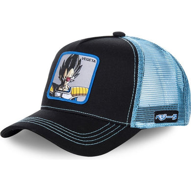 New Brand VEGETA Dragon Ball Snapback Cap Cotton Baseball Cap Men Women Hip Hop Dad Mesh Hat Trucker Mesh Hat