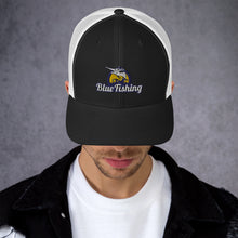 Load image into Gallery viewer, Blue Fishing Hat Cap Trucker
