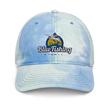 Load image into Gallery viewer, Blue Fishing Hat Cap Tie Dye