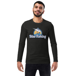 Blue Fishing Shirt Unisex Fashion Long Sleeve Classic
