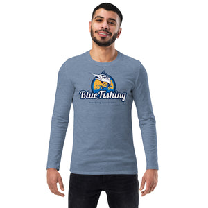 Blue Fishing Shirt Unisex Fashion Long Sleeve