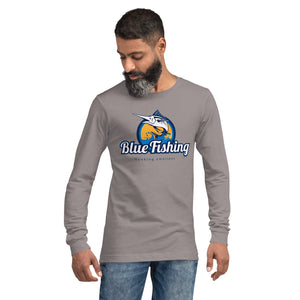 Blue Fishing Shirt Unisex Long Sleeve Tee