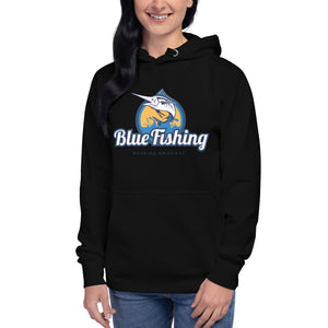 Blue Fishing Sweater Unisex Hoodie