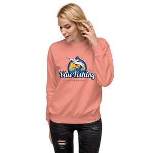 Blue Fishing Sweater Unisex Premium Sweatshirt
