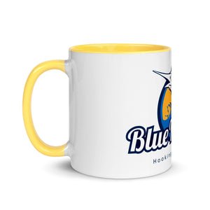 Blue Fishing Mug with Color Inside